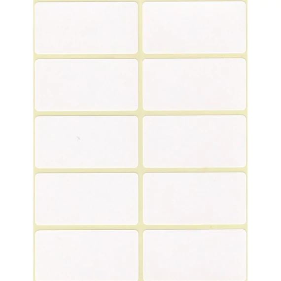 Etikett címke, 25x50mm, 6 lap, 10 címke/lap
