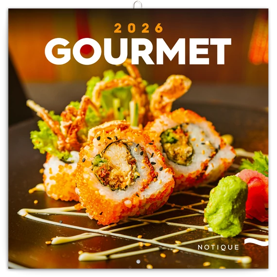 Falinaptár képes lemeznaptár 300x300mm, Gourmet Realsystem 2026.