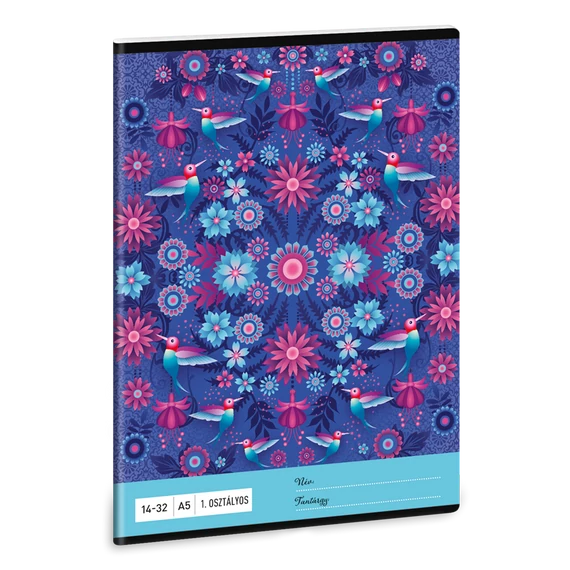 Füzet iskolai A5, 32lap, vonalas 14-32 1.osztályos Ars Una CATALINA (5095) 21 10db/csomag