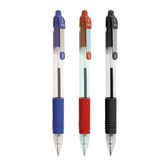 Golyóstoll 1 mm, Zebra Z-Grip, piros