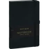 Kép 1/4 - Keménytáblás notesz pontozott vonalozással krémszínű lapokkal leszorító gumiszalaggal Black 130x210mm, Presco