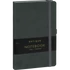 Kép 1/4 - Keménytáblás notesz pontozott vonalozással krémszínű lapokkal leszorító gumiszalaggal Gray 130x210mm, Presco