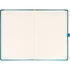 Kép 3/4 - Keménytáblás notesz pontozott vonalozással krémszínű lapokkal leszorító gumiszalaggal Teal 130x210mm, Presco