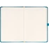 Kép 2/4 - Keménytáblás notesz pontozott vonalozással krémszínű lapokkal leszorító gumiszalaggal Teal 130x210mm, Presco
