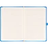 Kép 1/3 - Keménytáblás notesz vonalas krémszínű lapokkal leszorító gumiszalaggal Blue 130x210mm, Presco